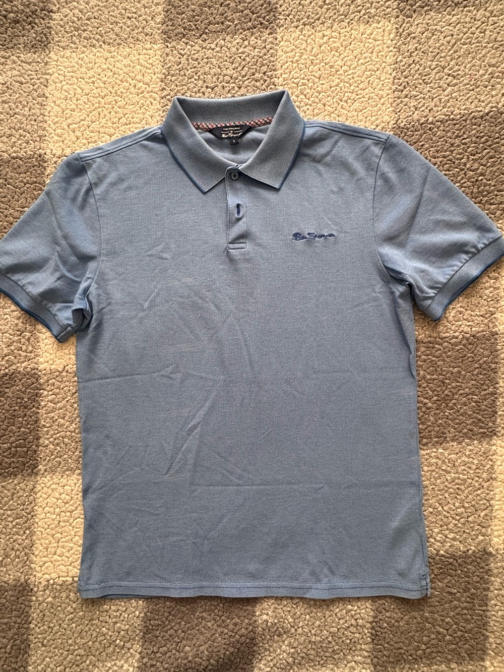 Ben Sherman Sky Blue Short Sleeve Polo